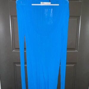 Zara Electric Blue Knit Dress